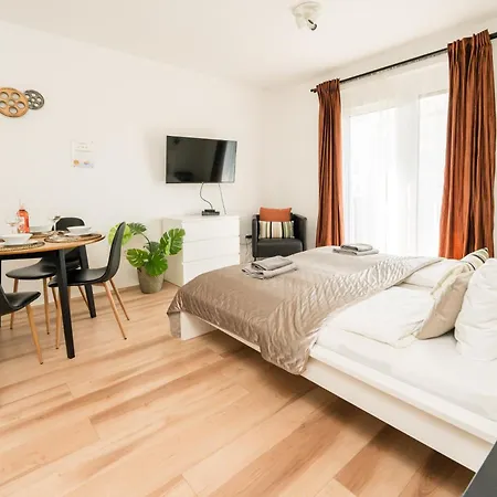 Appartement Brand New Modern Apartment-balcony-garage Boedapest