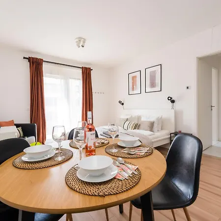 Appartement Brand New Modern Apartment-balcony-garage Boedapest